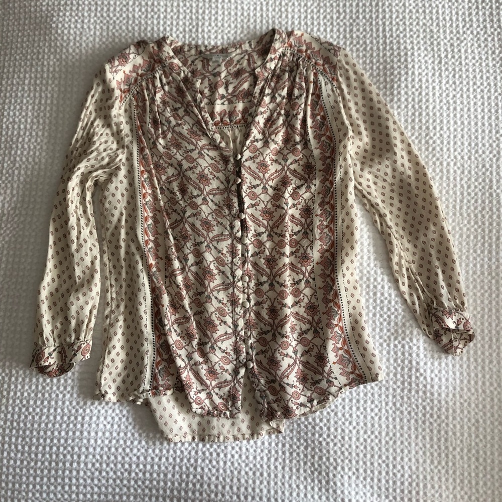 Lucky Brand Floral Blouse